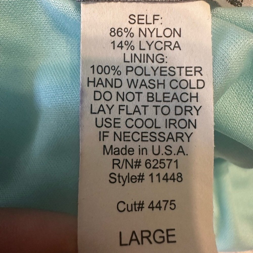 Necessary Objects Wrap Blouse Top Sleeveless Aqua… - image 7